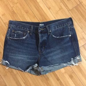 BDG denim button up shorts size 26